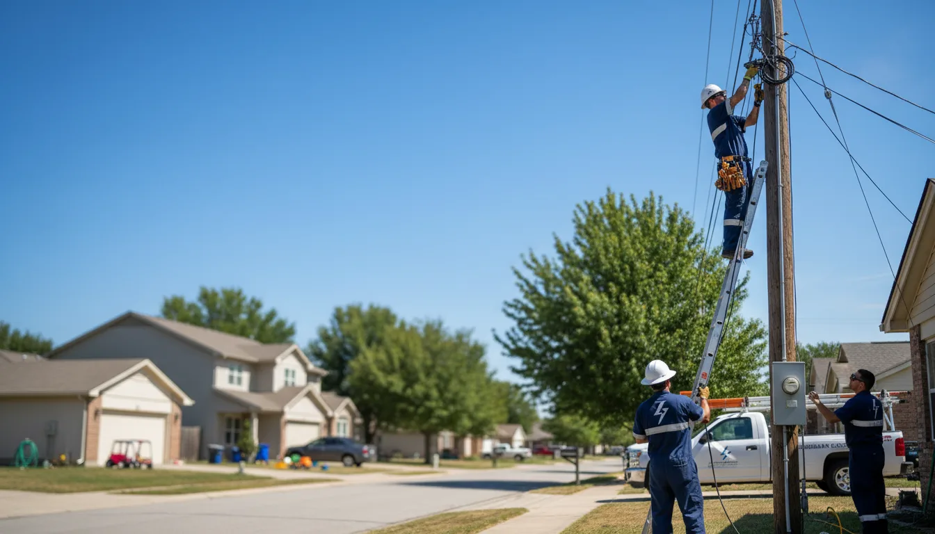 Residential electrician providing installation services in Thurman, OH